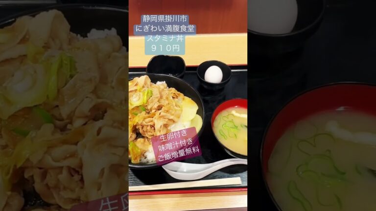 #静岡県 #掛川市 #にぎわい満腹食堂 #スタ丼 #ご飯増量想像以上 #ランチ