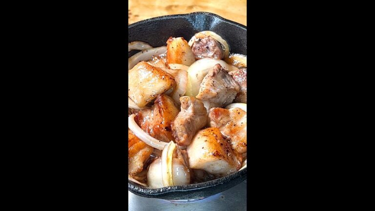 豚バラ肉の鉄板焼き #Shorts