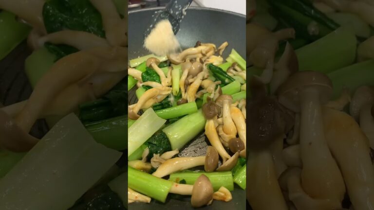 【簡単パパ飯】ささっと作れる。小松菜としめじの中華炒め #cooking #recipe