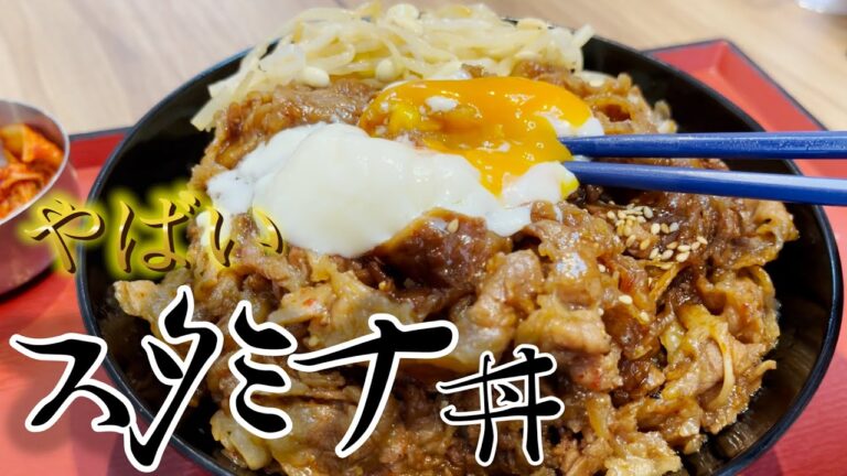 【スタミナ牛丼】550円のコスパ良すぎ韓国風牛丼を紹介！ japanese nagoya food gourmet