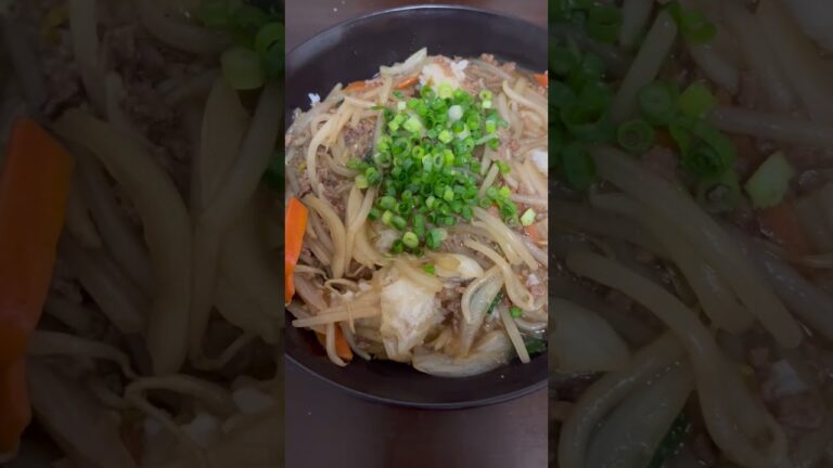 #shorts もやしひき肉中華丼の作り方！！