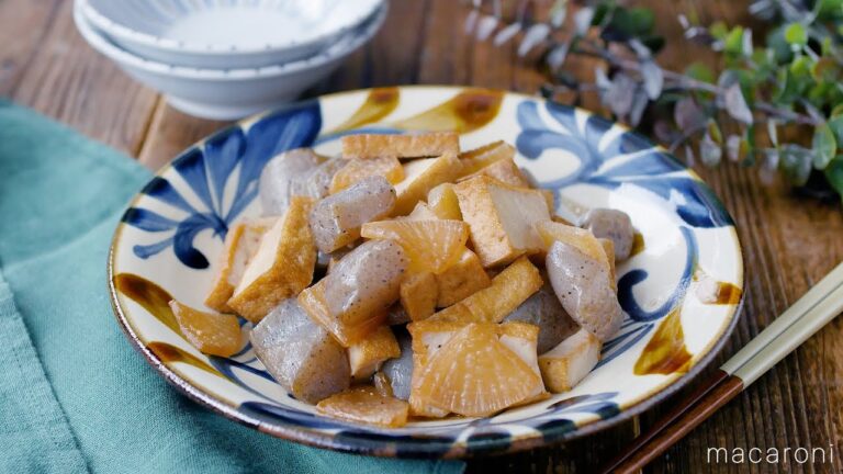 【大根とこんにゃくと厚揚げの甘辛炒め】ボリュームたっぷり！簡単おかずレシピ♪｜macaroni（マカロニ）