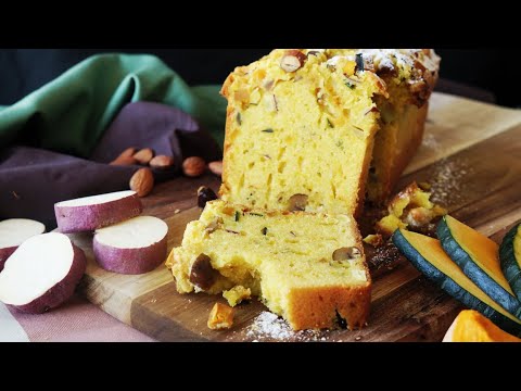 【しっかり歯ごたえ】秋野菜のパウンドケーキ