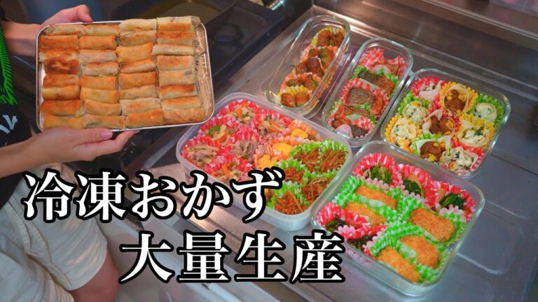 【作り置き】お弁当用おかずをひたすら作って冷凍する【料理/主婦/家事】