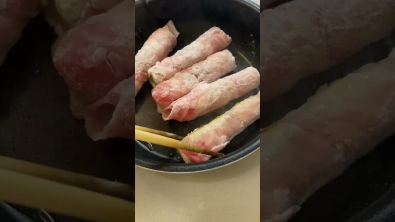 肉巻きちくわ【焼肉風味】　#アル中 #おつまみ #ズボラ #簡単 #ノンアル #ちくわレシピ #弁当 #豚肉 #かんたんレシピ