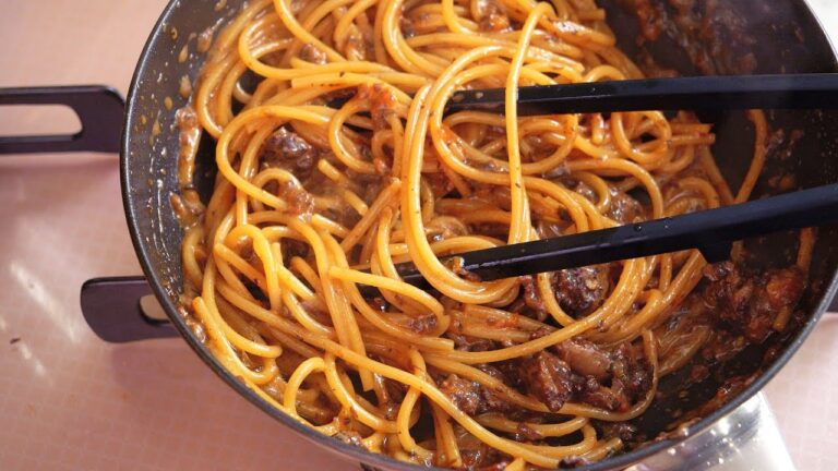 45分かけると、愛しいボロネーゼが作れます