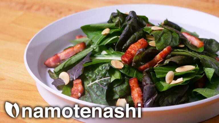 知らなかった！！生食が美味しい小松菜ベーコンのサラダ / 【小松菜レシピ】