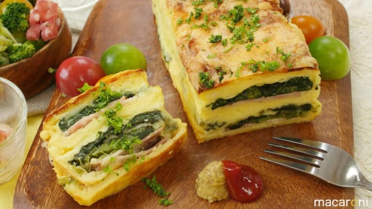 話題の朝ごパン！  食パンで とろ〜り チーズの 簡単 クロックケーク のレシピ 作り方