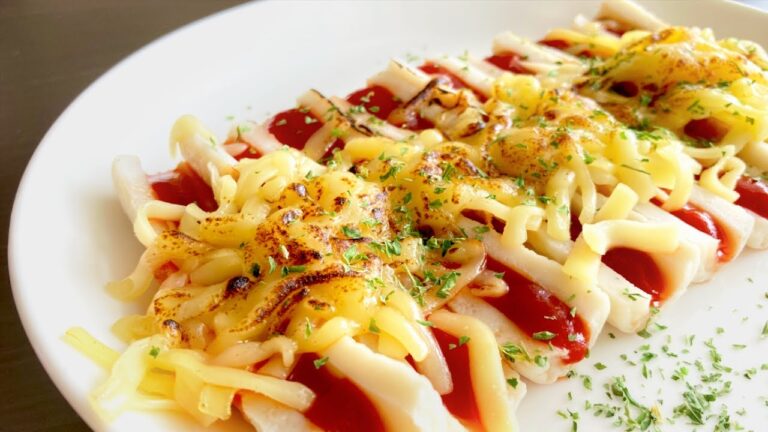 キャンプで手軽に作れるおつまみ。ピザ風ちくわ#shorts