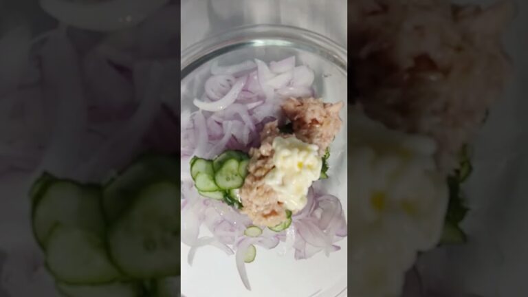 【紫玉ねぎとツナのサラダ】簡単で美味しい｜血液サラサラ #Shorts