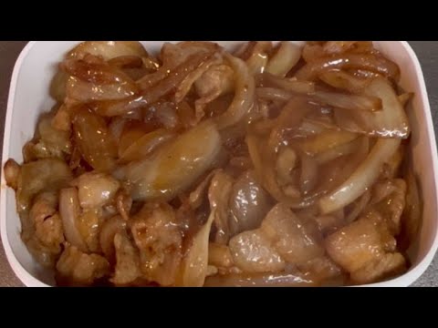 独身看護師の弁当なんてこんなもん 豚丼