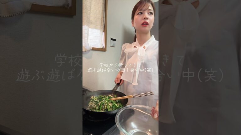 お箸が進む副菜【えのきとニラのナムル】#shorts