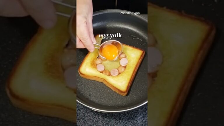 #shorts Egg toast かわいくて美味しいアレンジトースト