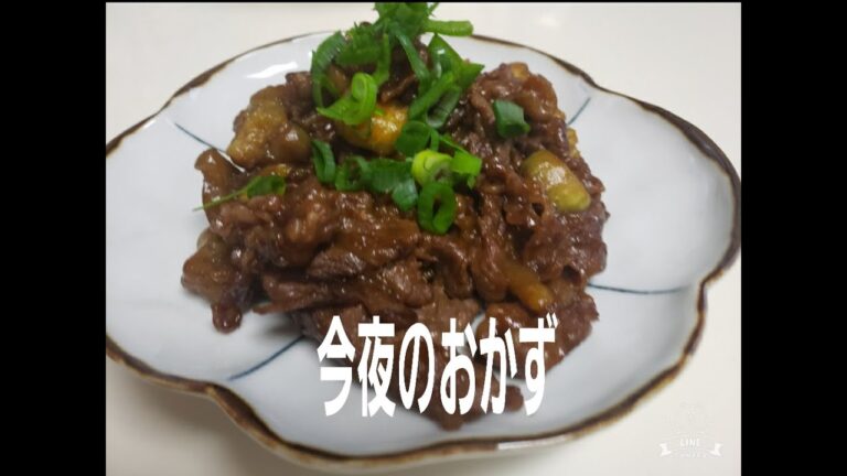 牛肉とナスの甘辛味