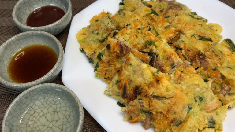 【料理レシピ】 豚ニラチヂミ / Korean Pancake