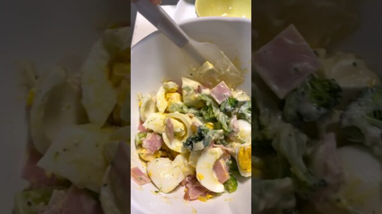 Simple Egg & Broccoli Salad【シンプルな卵とブロッコリーのサラダ】#egg#broccoli #salad#healthyfood#viralshorts
