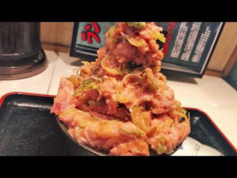 驚きの高さ！そびえたつネギトロの山！究極のネギトロ丼！