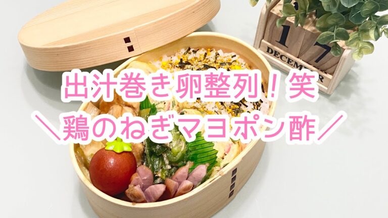 【お弁当】日々のお弁当/bento/鶏のねぎマヨポン酢《旦那弁当》