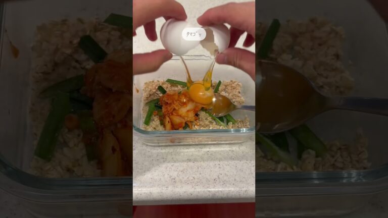 細マッチョになりたい26歳社会人が作る太らないオートミールチヂミ