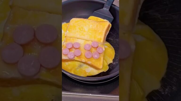 可愛い朝ごはんワンパントースト #簡単レシピ #韓国料理 #朝ごはん