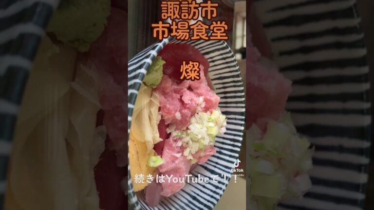 諏訪市市場食堂【燦】#japanesefood #孤独のグルメ #海鮮丼