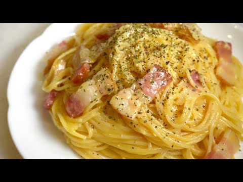 【レンジでパスタ】深夜に見てはいけないカルボナーラの作り方【飯テロ】
