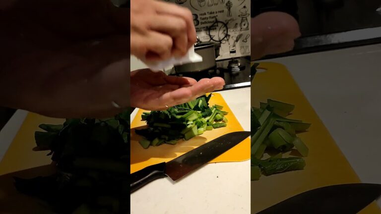 小松菜の中華スープを作ってみる