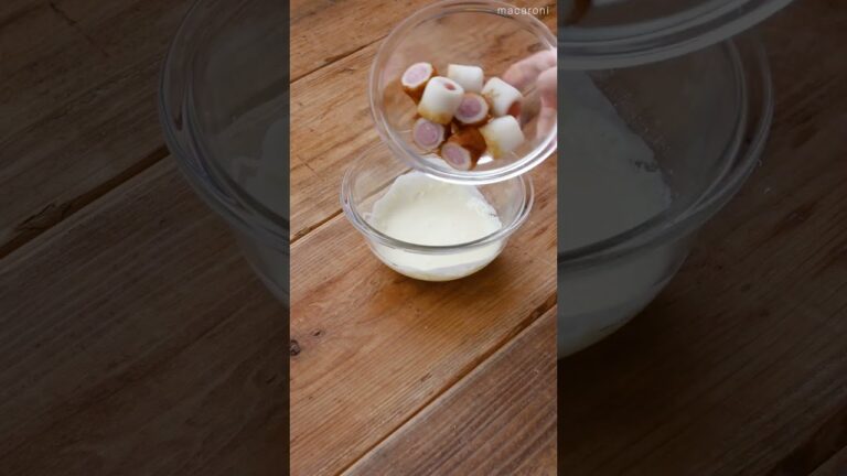 【ころんと可愛い】コロコロちくわウインナー揚げ！#レシピ #ちくわ #お弁当