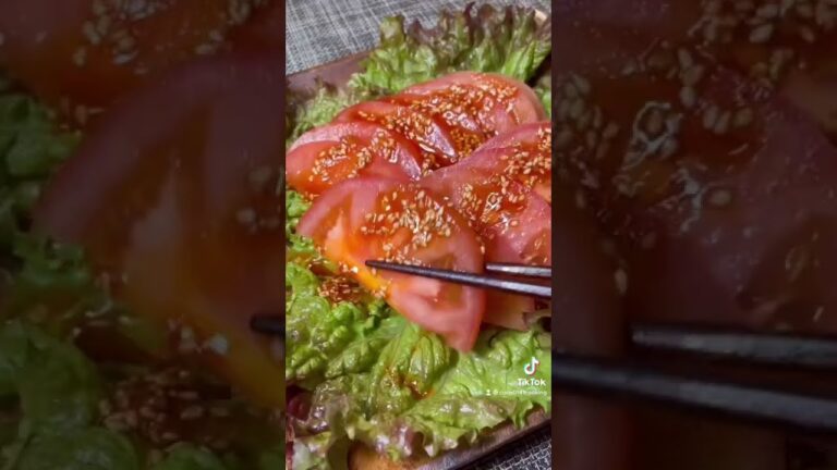 【お酒のおつまみ】ピリ辛韓国風トマトサラダ【簡単レシピ】