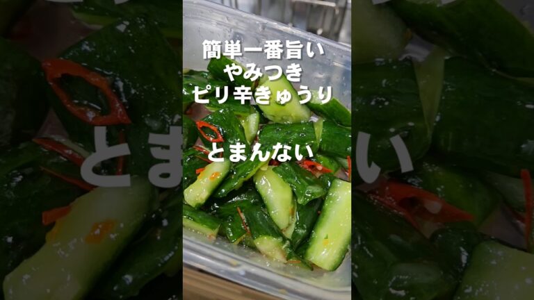 箸が止まらねぇ！やみつき無限たたききゅうり 簡単 作り置きおつまみ 中華副菜レシピ