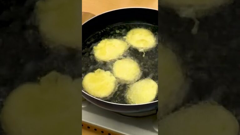 【天ぷら粉で】さつまいもの簡単天ぷらの作り方 #Shorts