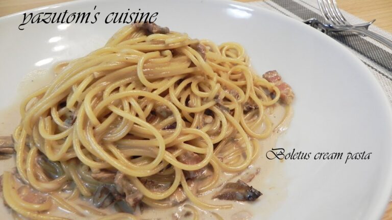 【山の恵み】ポルチーニのクリームパスタ　　-Boletus cream pasta-