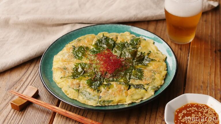 大量消費に！大葉のチーズチヂミ