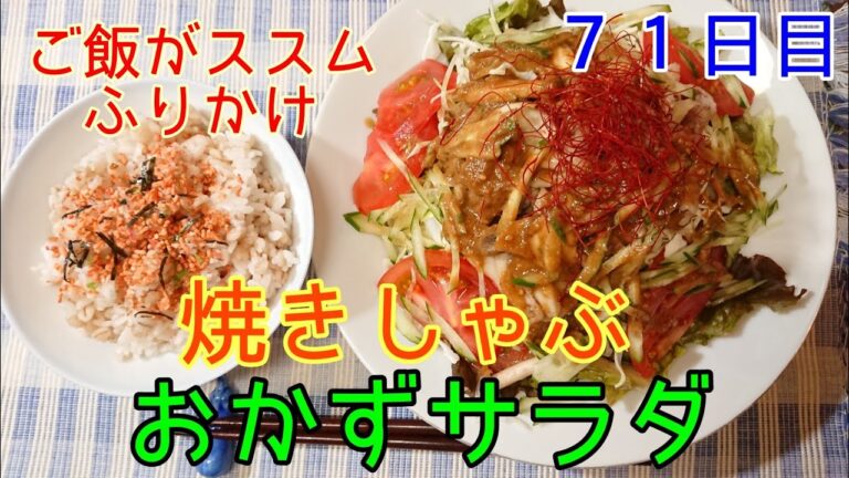【がっつりサラダ】焼きしゃぶのおかずサラダ【手作りドレッシング】
