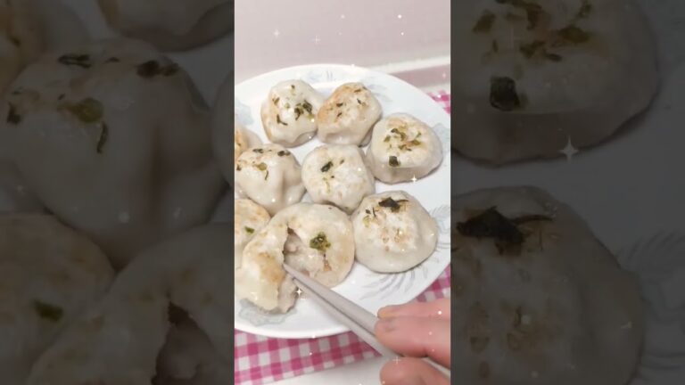 [業務スーパー]新商品の焼き小籠包は中からスープがジュワっと出てくるよ。皮はもちもち具材たっぷり#shorts #業務スーパー #業務スーパー購入品レビュー #新商品