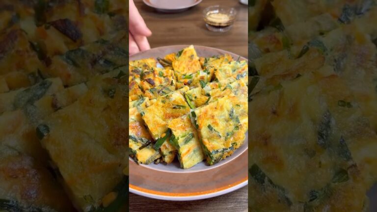 【子供もお野菜大量消費♪】たっぷりお野菜と　サクッとする韓国チヂミ