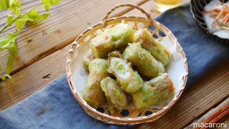 中はとろっと。アボカド ちくわの磯辺揚げ の レシピ 作り方