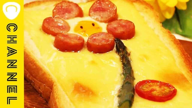 朝ごはんを楽しく♪エッグフラワートースト