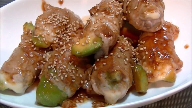 【とろける旨さ！】甘辛アボカドとチーズの肉巻き【ご飯がススム】
