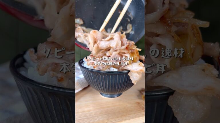 鬼リピ間違いなしの逸材！塩豚カルビ丼