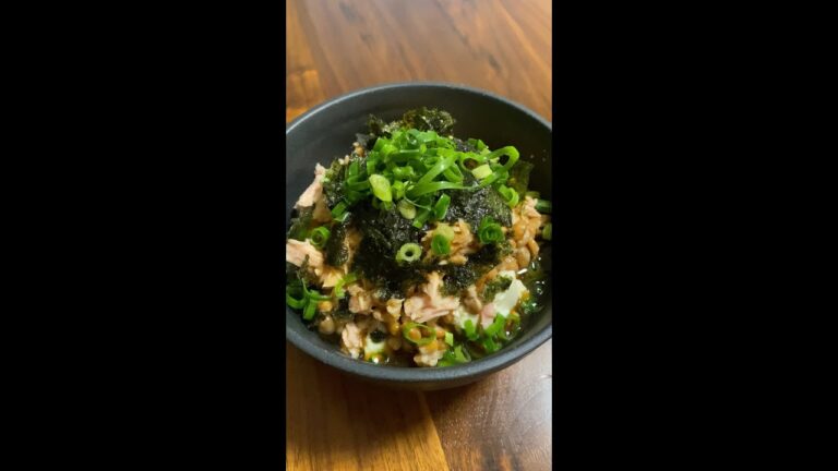 本気で痩せたきゃこれ食っとけ【納豆とツナの豆腐サラダ】#Shorts
