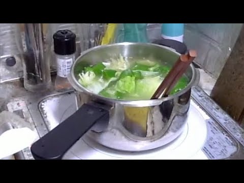 【夕飯料理】「LEE30倍」と「小松菜」と「豆腐」と「卵」を鍋にして喰う！【鍋料理】
