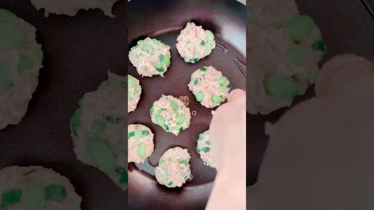 【お弁当にも♩】枝豆と大葉のふんわりつくね♡