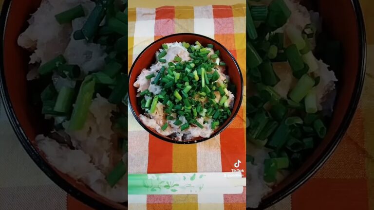 業務スーパーの鮪たたきを大盛りネギトロにして食べてみた #業務スーパー #鮪たたき #マグロ #大盛り#ネギトロ