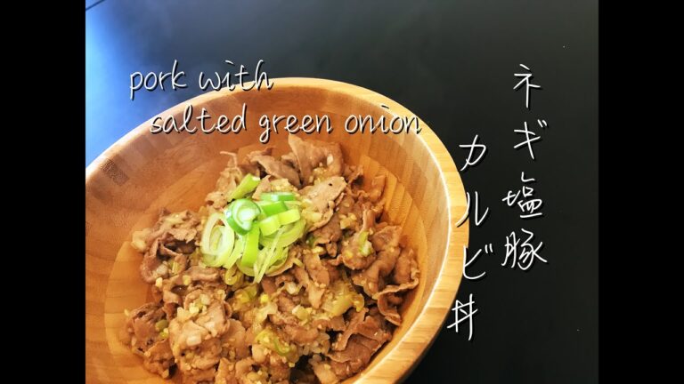 Green Onion Salted  Pork Rib Bowl - ネギ塩豚カルビ丼