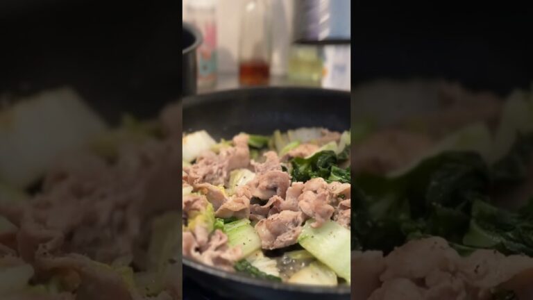 【お弁当作り】豚こまと白菜でシンプルな野菜炒めレシピ　#お弁当 #簡単レシピ  #夫婦