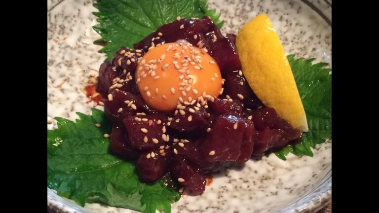 「まぐろユッケ」作り方