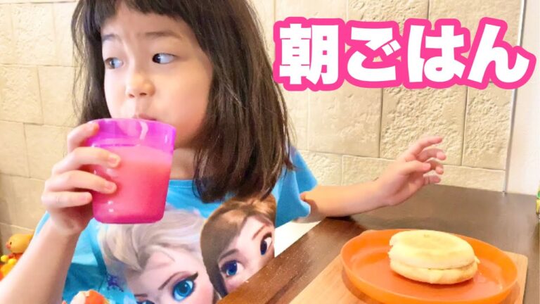 朝ごはんモーニングタイム♪ねねは苦手なあの匂いに困惑ｗ【日常Vlog】【おうち時間】