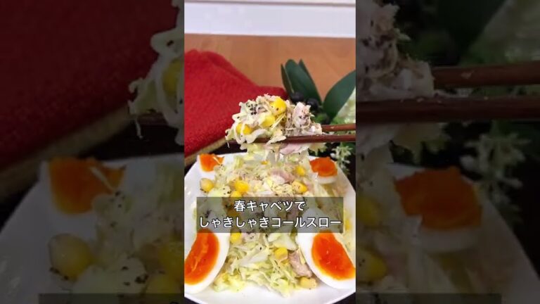 春キャベツでしゃきしゃきコールスロー