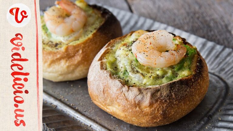 「えび&アボカド」の最強コンビを詰め込んだ、リピート間違いなしのおかずパン！！｜How to make Shrimp & Avocado bread